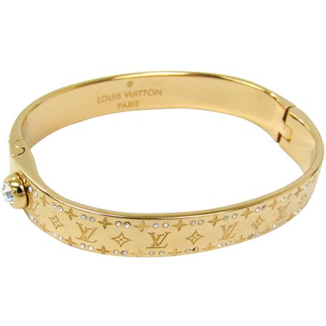 louis vuitton gold monogram bracelet|louis vuitton bracelet size chart.